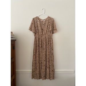 PinkBlush Maternity Floral Midi Dress